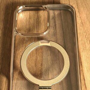 iPhone 16 Pro Max Case with Stand Shockproof-Desert Titanium